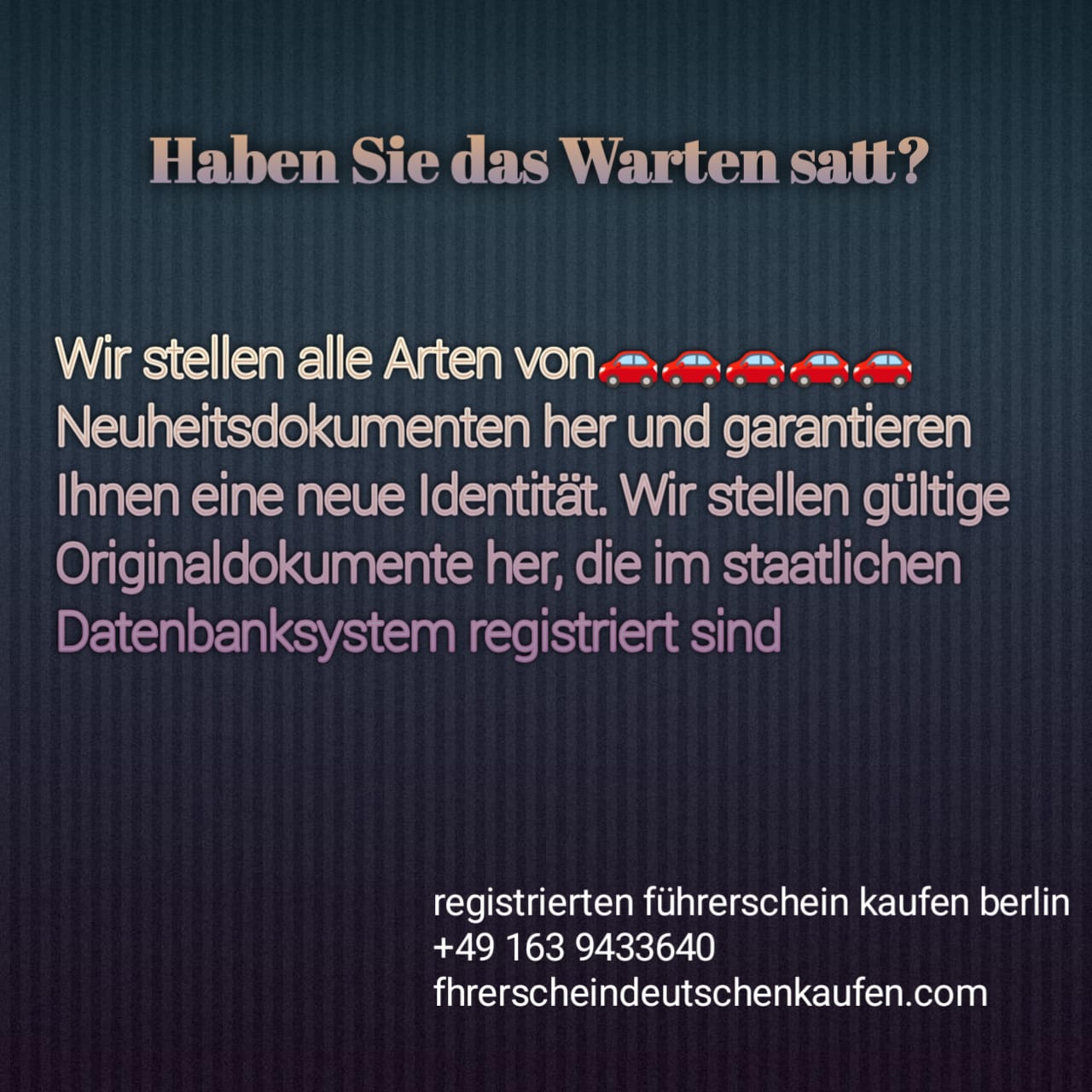 deutscher führerschein kaufen